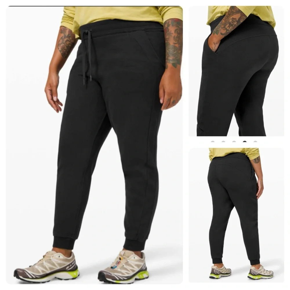 Lululemon Scuba Relaxed-Fit High-Rise Jogger color, black size 12 EUC - Picture 1 of 1